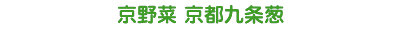 京野菜　京都九条葱